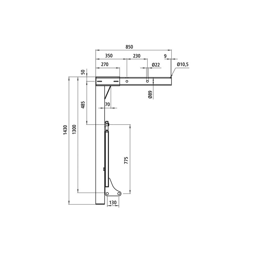 Stütze SS 86TSK2049