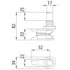Spannzapfen, rostfrei, zu Gegenhalter 108071414, Durchmesser 22 mm