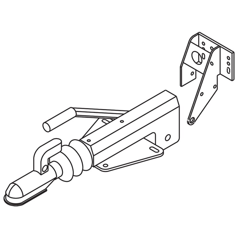 Auflaufeinrichtung passend für gebremste Anhänger KF 13 C
