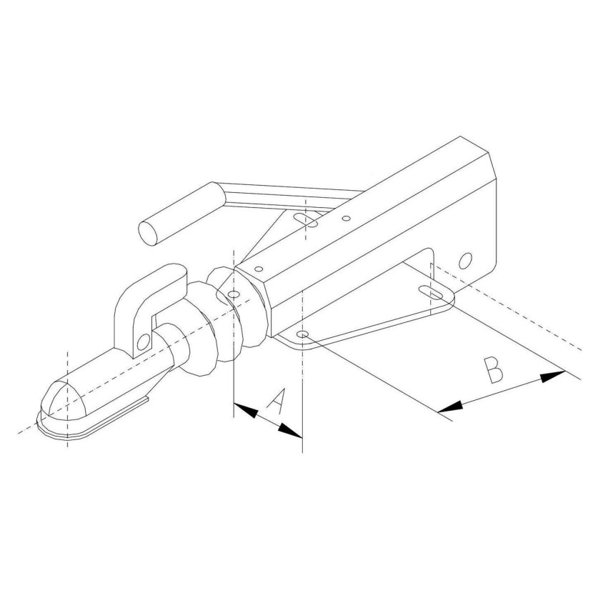 Auflaufvorrichtung passend für gebremste Anhänger KF 13 -C-/GF