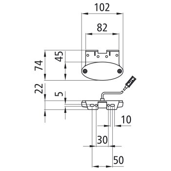 Aspöck Flatpoint II LED, 24 V, SML, 0,50 m, P&R,...