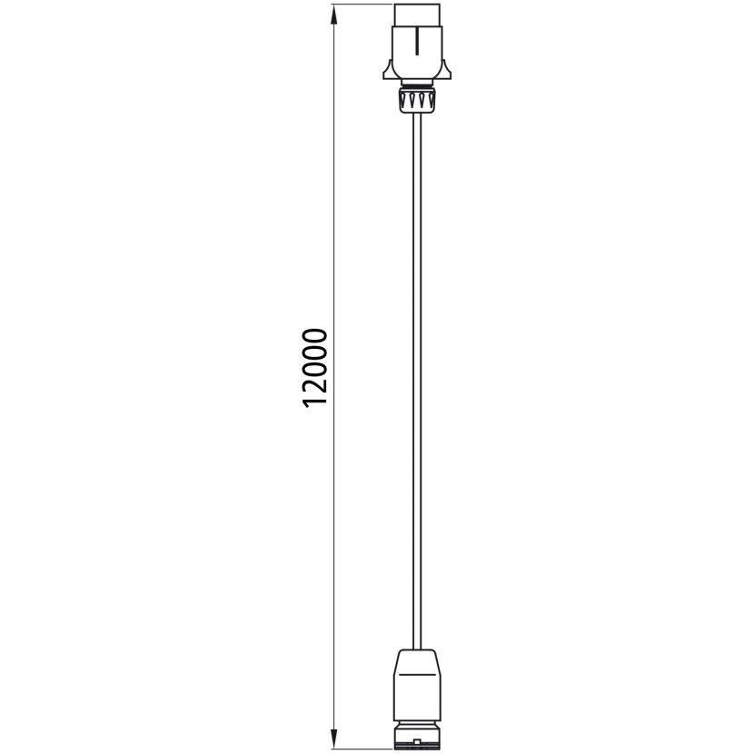 ASPÖCK Versorgungskabel, 7-polig Stecker, 17-polig ASS LP 30, 12 m - 51-2857-007 - 512857007 - 51-2857-001 - 512857001