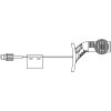 ASPÖCK Umrissarm für EcoLED, 24V, rechts (rot/weiß/gelb),0,40m,2-poligASS,URA - 31-3306-237 - 313306237 - 31-3306-231 - 313306231