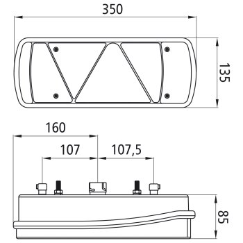 Aspöck Ecopoint II, 24 V, links, 7-polig AMP + 2 x...