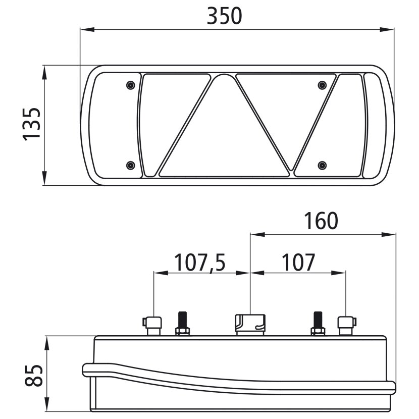 ASPÖCK Ecopoint II, 24 V, rechts, 7-polig AMP + 2 x 2-polig Superseal - 25-2980-527 - 252980527 - 25-2980-521 - 252980521