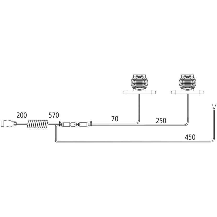 ASPÖCK Beleuchtungs-Set passend für Überbreitentafeln, 2 x Superpoint III - 58-1955-004 - 581955004 - 58-1955-007 - 581955007