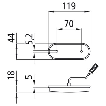 ASPÖCK Unipoint LED, 24 V, SML, 2,00 m, P&R -...