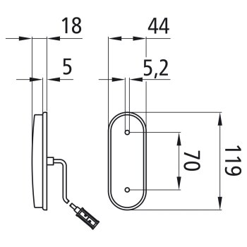 ASPÖCK Unipoint LED vertikal, 24 V, SML, 1,5 m,...
