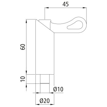 Federriegel S 1010 N, Durchmesser 10 mm, Hub 10 mm,...