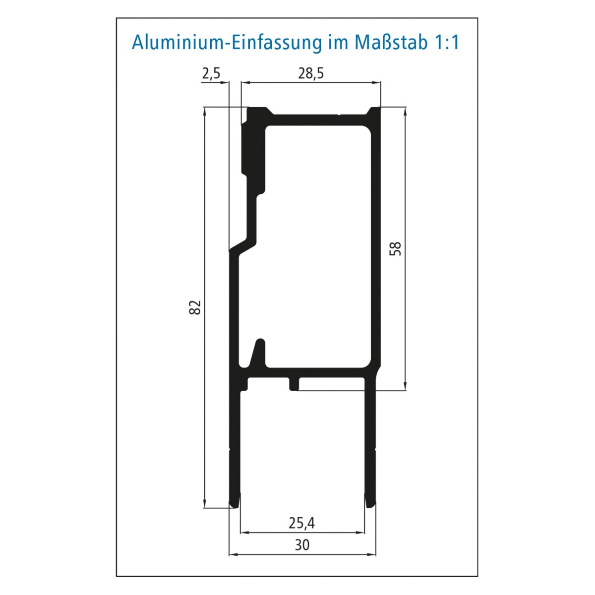 SUER Twin-Lock Langwegverschluss, 1015 mm, beschichtet, links - 38562