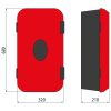Feuerlöscherkasten 6/9 kg, Polyethylen, mit Logo