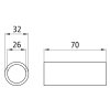 PE Automotive Messingfederbuchse 26 x 32 x 70 mm