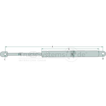 Stabilus Gasdruckfeder 700 N - 4000075099/4100075099...