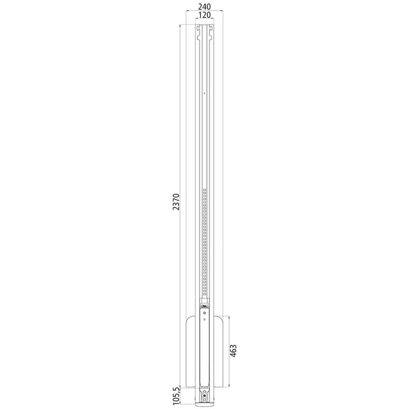CS-Mittelrunge VARIOMASTER 901 Code XL, kurz, mit Lattendepots