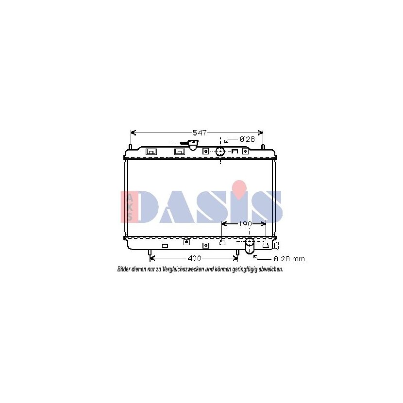 AKS DASIS Kühler, Motorkühlung 100021N passend für 19010PM5R01