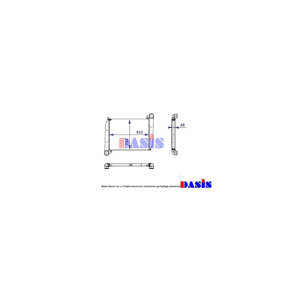 AKS DASIS Ladeluftkühler 137005N passend für 0005000002