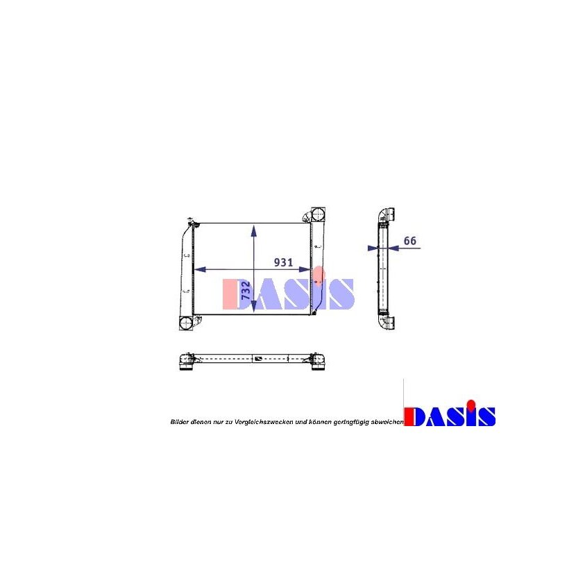 AKS DASIS Ladeluftkühler 137005N passend für 0005000002
