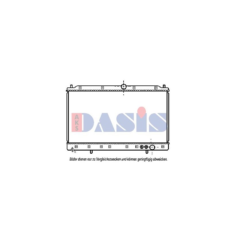 AKS DASIS Kühler, Motorkühlung 140050N passend für MB605453