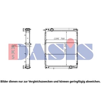 AKS DASIS Kühler, Motorkühlung 260011N passend...