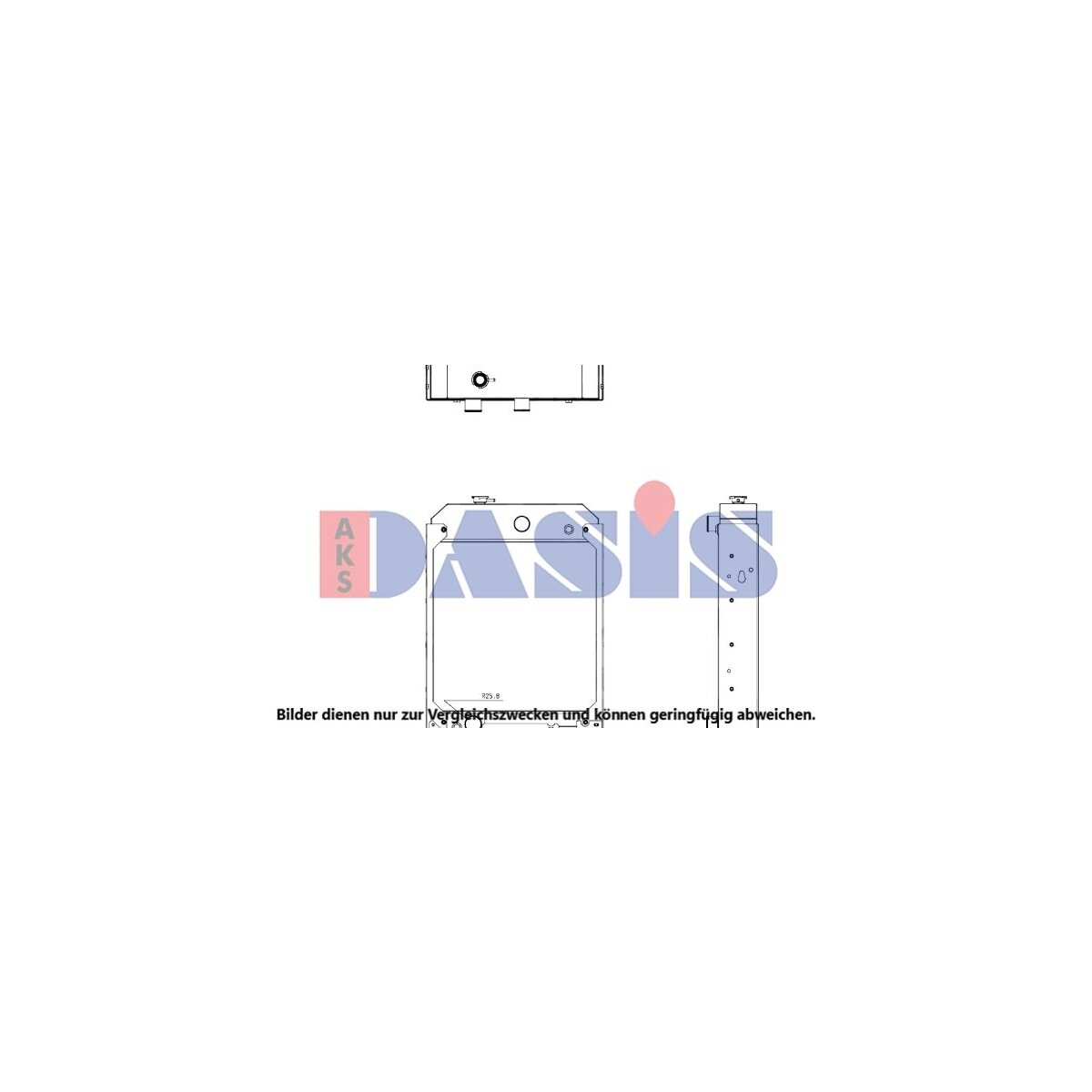 AKS DASIS Kühler, Motorkühlung 440236N für MN1221106940, 494,00 €