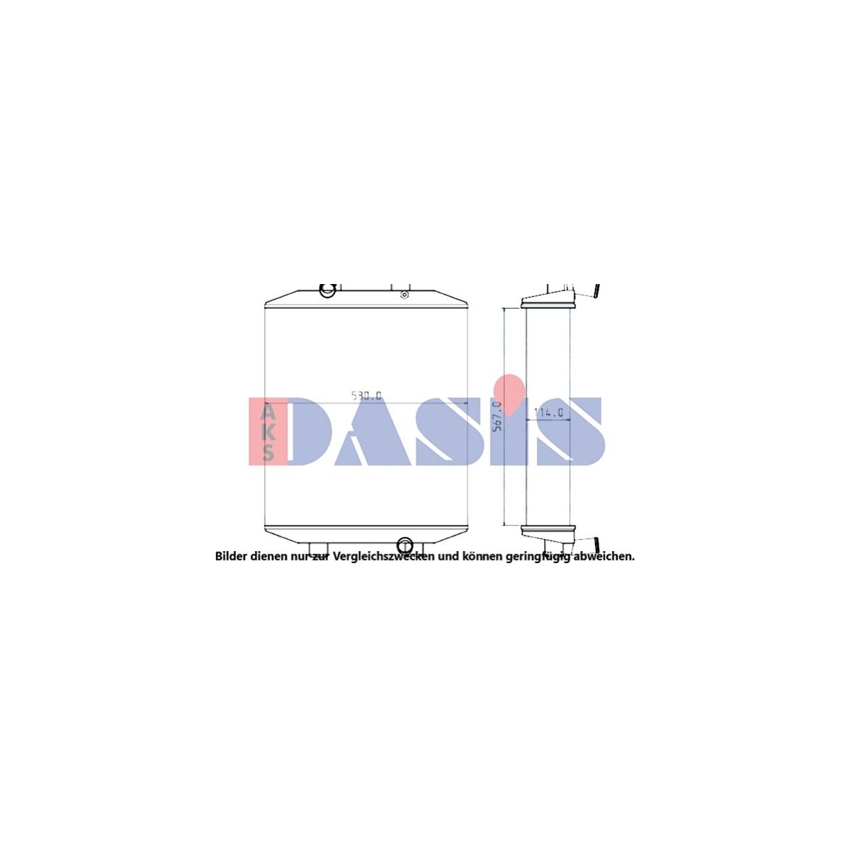 AKS DASIS Kühler, Motorkühlung 440600N für 00154317420, 834,99 €