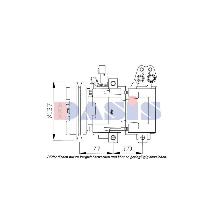AKS DASIS Kompressor, Klimaanlage 851641N passend für 977014A151