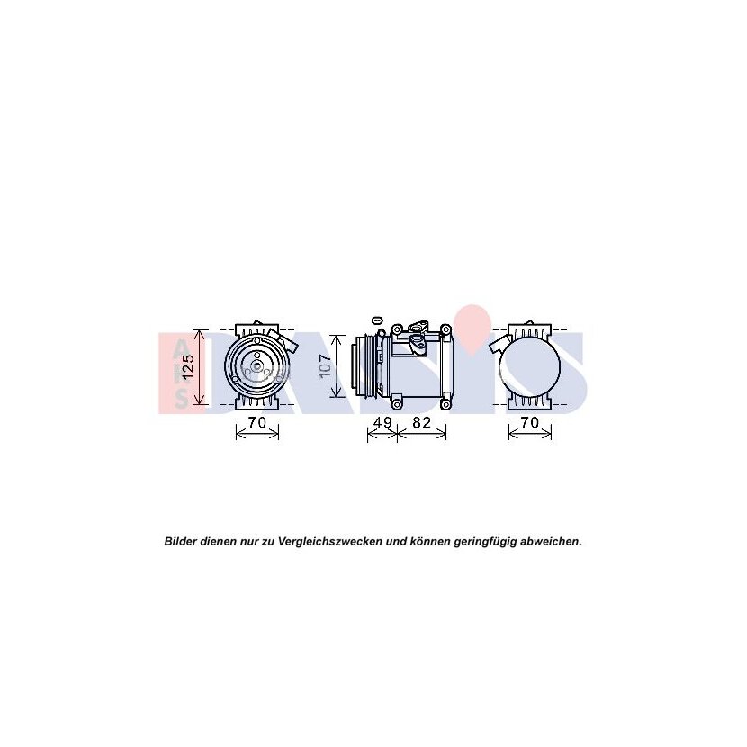 AKS DASIS Kompressor, Klimaanlage 852659N passend für 95967303