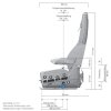 GRAMMER LKW Beifahrersitz - ROADTIGER Standard - Actros MP4, MB Antos, Arocs - 1439932-A - MSG 115/933