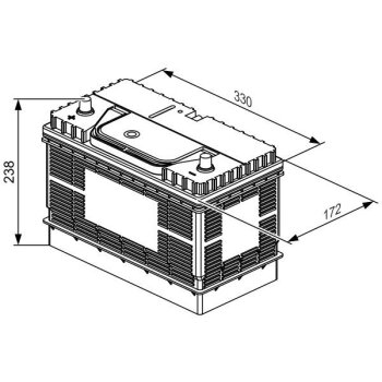 BOSCH Starterbatterie 0 092 L40 340 - 0092L40340