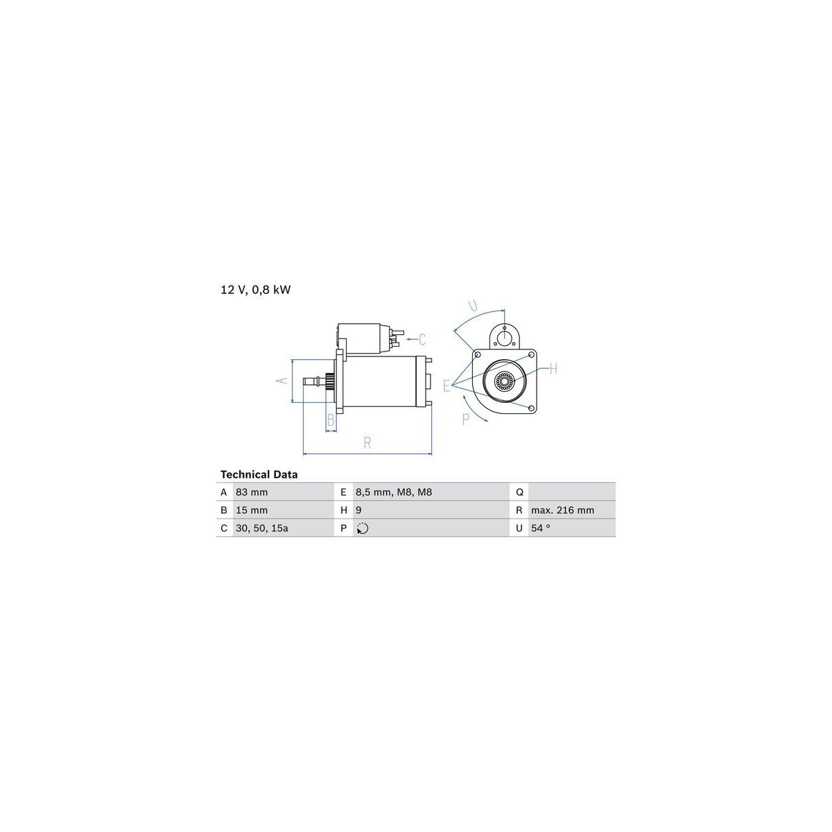 BOSCH Starter 0 986 013 590 - 0986013590 passend für 036 911 023 G