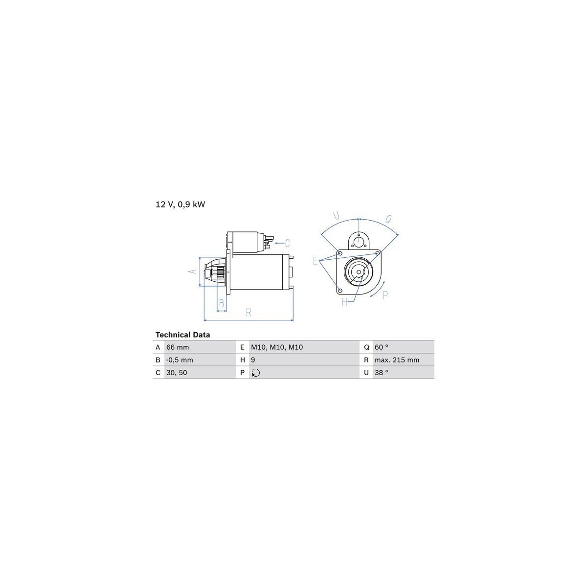 BOSCH Starter 0 986 016 600 - 0986016600 für M 003 T 32991, 179,99 €