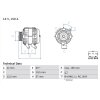 BOSCH Generator 0 986 082 400 - 0986082400 passend für YLE 5002 00