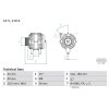BOSCH Generator 0 986 083 640 - 0986083640 passend für 373002B750