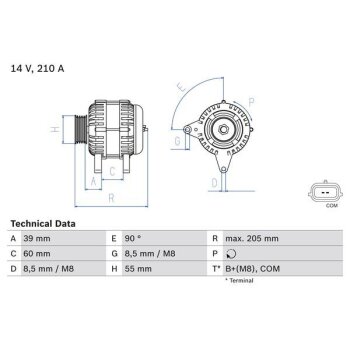 BOSCH Generator 0 986 083 730 - 0986083730 passend...