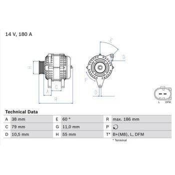 BOSCH Generator 0 986 084 140 - 0986084140 passend...