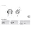 BOSCH Generator 0 986 084 140 - 0986084140 passend für K5801526032