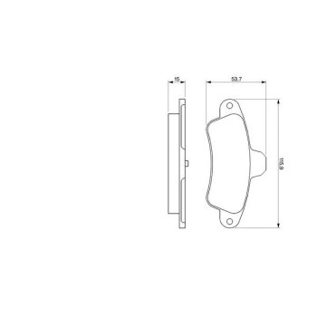 BOSCH Bremsbelagsatz, Scheibenbremse 0 986 424 277 -...