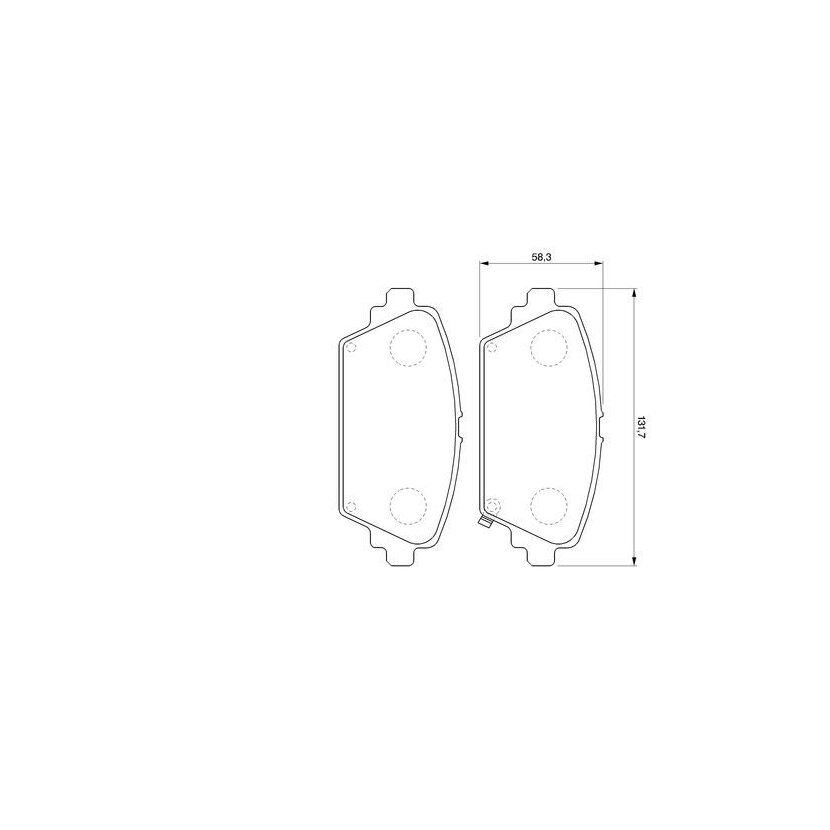 BOSCH Bremsbelagsatz, Scheibenbremse 0 986 424 663 - 0986424663 passend für 45022-S1A-E00