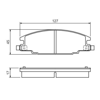 BOSCH Bremsbelagsatz, Scheibenbremse 0 986 460 960 -...