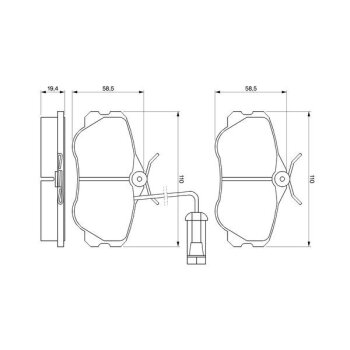 BOSCH Bremsbelagsatz, Scheibenbremse 0 986 460 973 -...