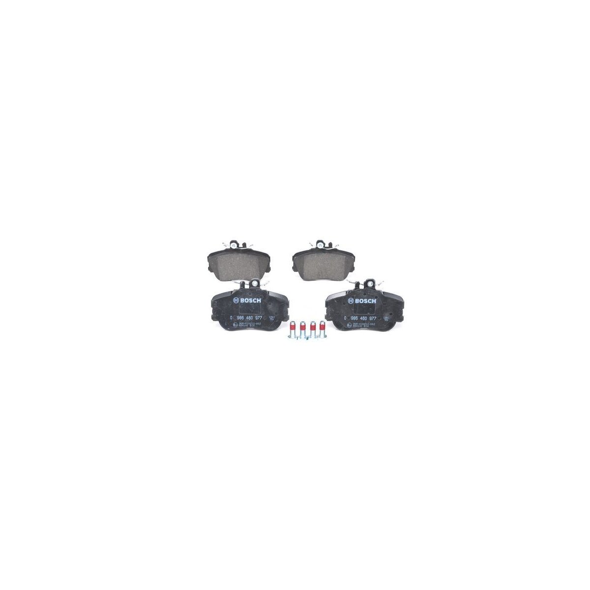 BOSCH Bremsbelagsatz, Scheibenbremse 0 986 460 977 - 0986460977 passend für A 002 420 21 20