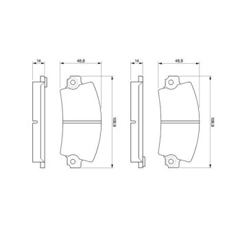 BOSCH Bremsbelagsatz, Scheibenbremse 0 986 461 396 -...