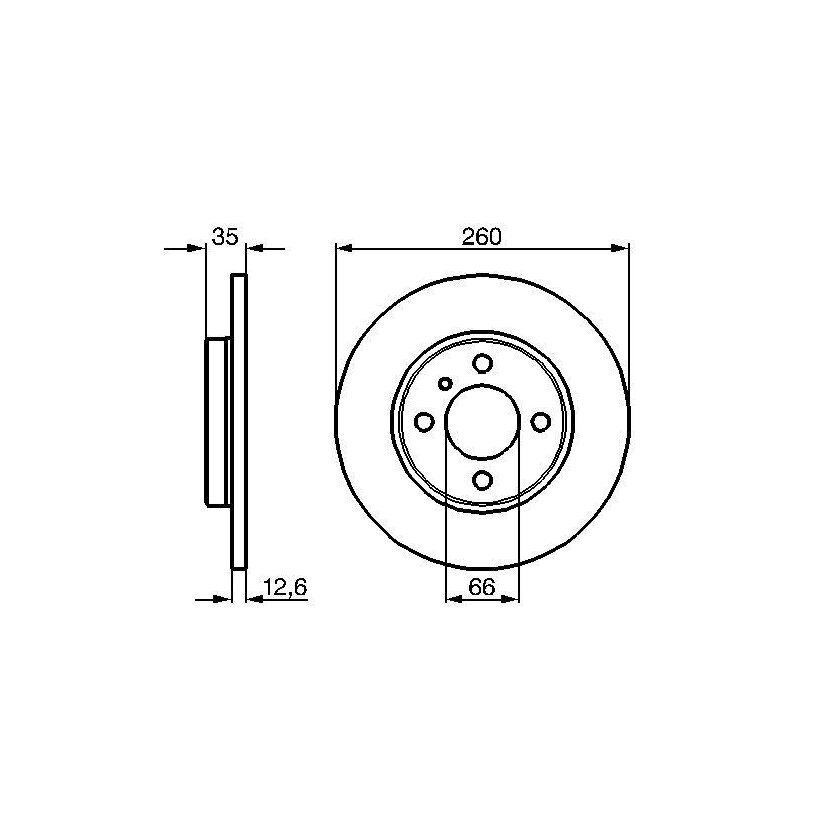 BOSCH Bremsscheibe 0 986 478 029 - 0986478029 passend für 34 11 1 154 747