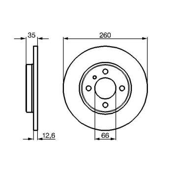BOSCH Bremsscheibe 0 986 478 029 - 0986478029 passend...
