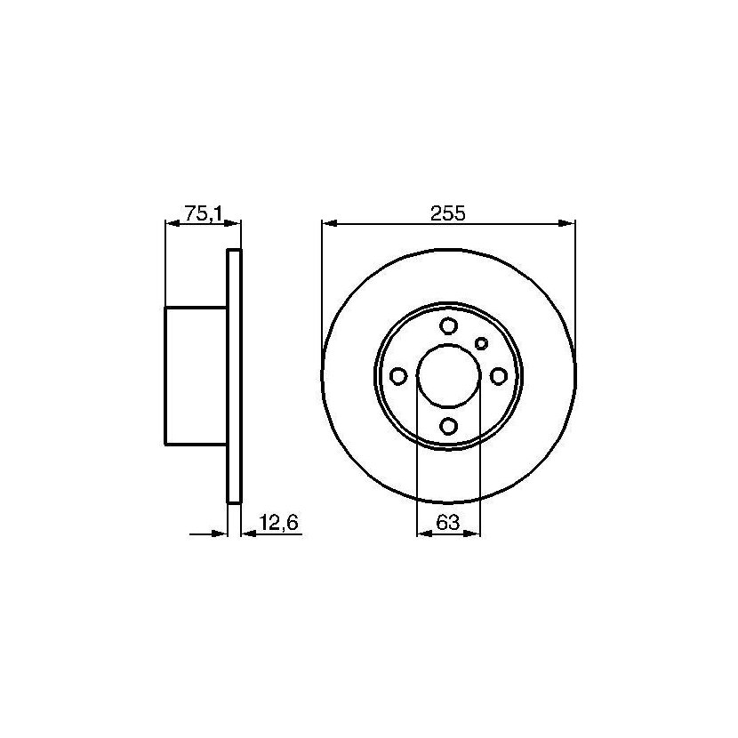 BOSCH Bremsscheibe 0 986 478 032 - 0986478032 passend für 34 11 1 116 675