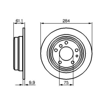 BOSCH Bremsscheibe 0 986 478 044 - 0986478044