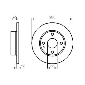 BOSCH Bremsscheibe 0 986 478 252 - 0986478252 passend...