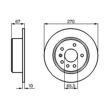 BOSCH Bremsscheibe 0 986 478 267 - 0986478267 passend...