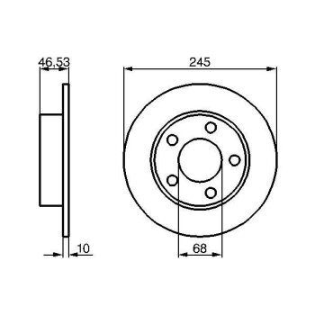 BOSCH Bremsscheibe 0 986 478 315 - 0986478315 passend...