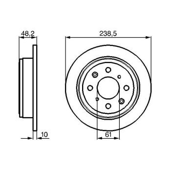 BOSCH Bremsscheibe 0 986 478 350 - 0986478350 passend...